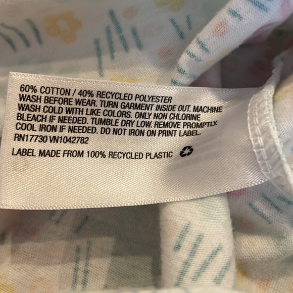 Cat & Jack Girls Short-Sleeve Flowered T-Shirt - Size M (8) - Picture 6 of 16